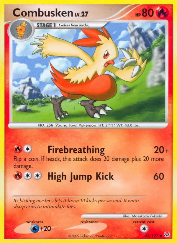 Combusken 45 Platinum Pokesingles
