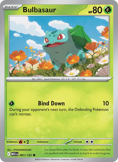 Bulbasaur 1 Mega Evolution Pokesingles