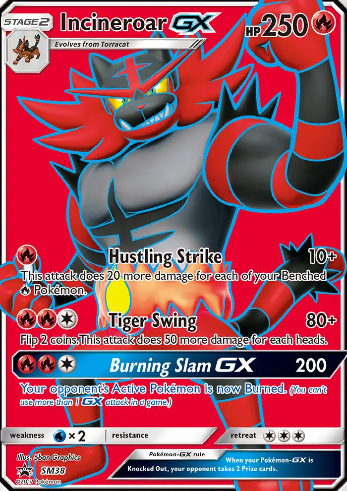 Incineroar GX SM38 SM Black Star Promos Pokesingles