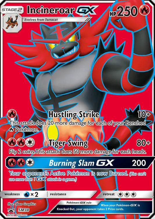 Incineroar GX SM38 SM Black Star Promos Pokesingles