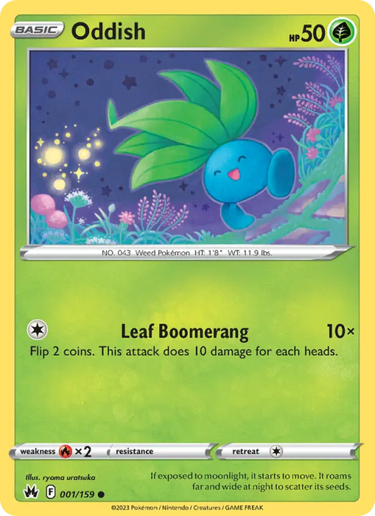 Oddish 1 Crown Zenith Pokesingles