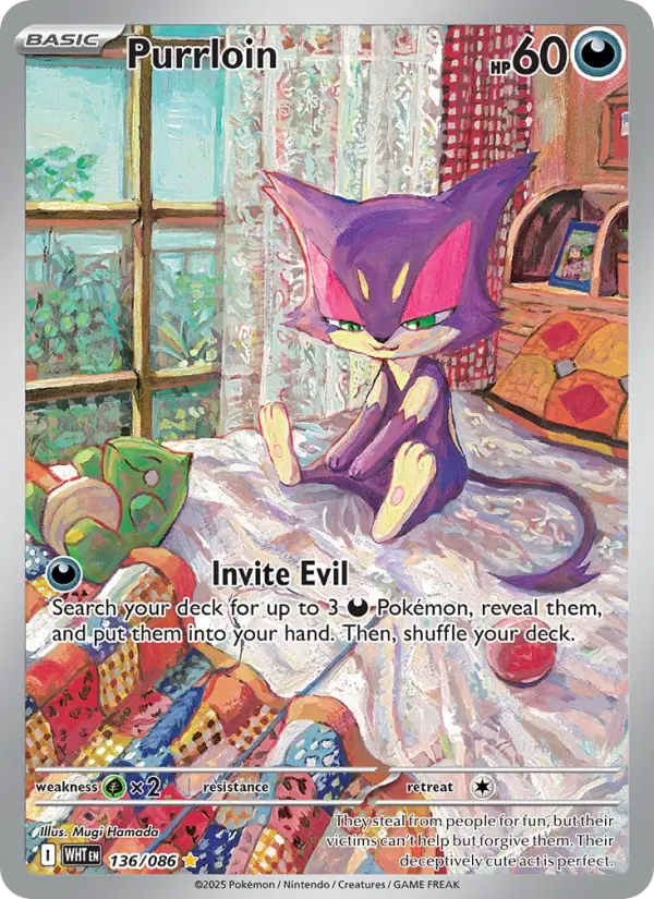 Purrloin 136 White Flare Pokesingles
