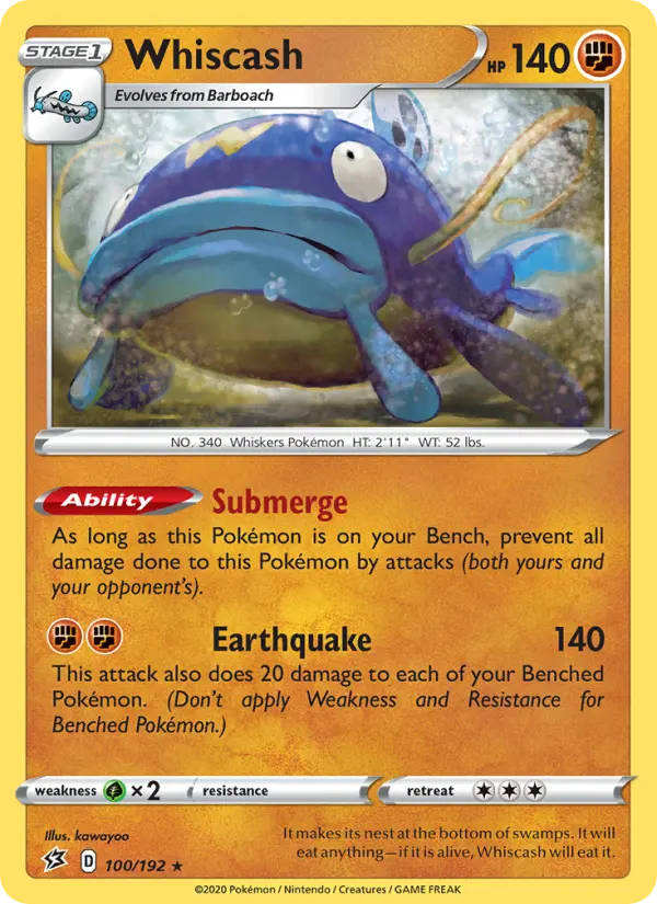 Whiscash 100 Rebel Clash Pokesingles