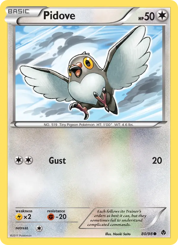 Pidove 80 Emerging Powers Pokesingles