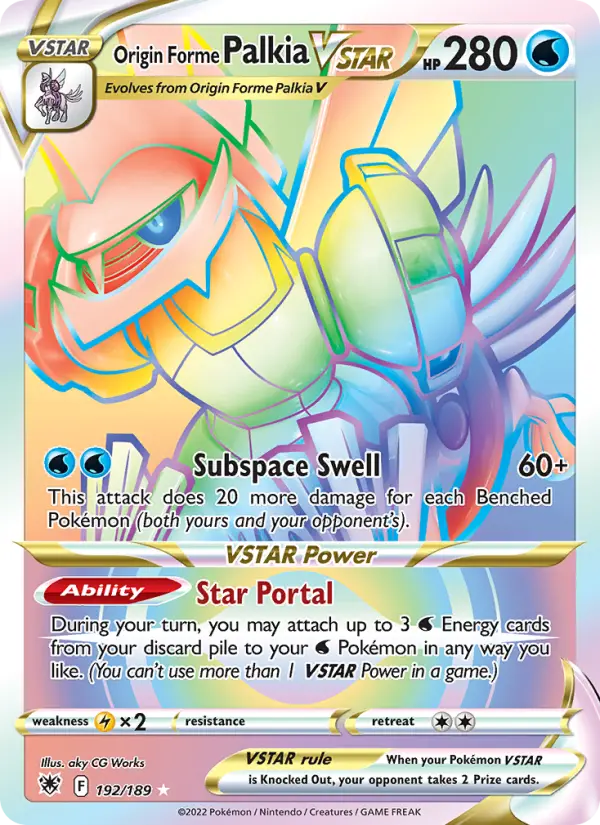 Origin Forme Palkia VSTAR 192 Astral Radiance Pokesingles