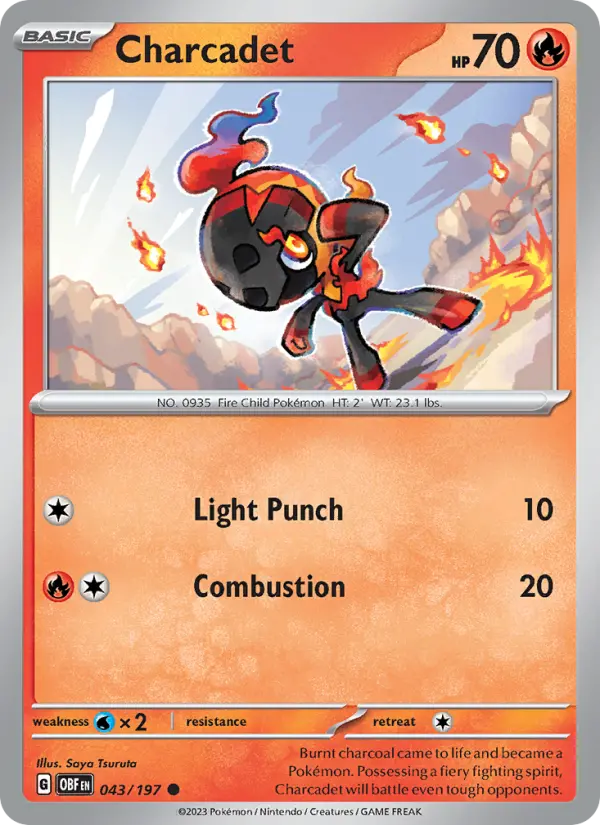 Charcadet 43 Obsidian Flames Pokesingles
