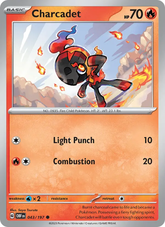 Charcadet 43 Obsidian Flames Pokesingles