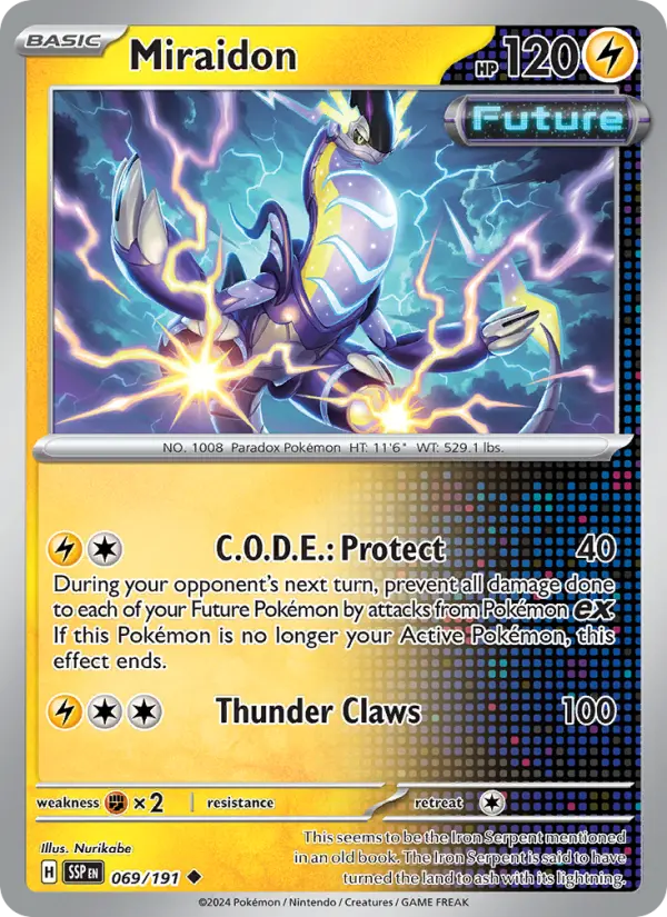 Miraidon 69 Surging Sparks Pokesingles