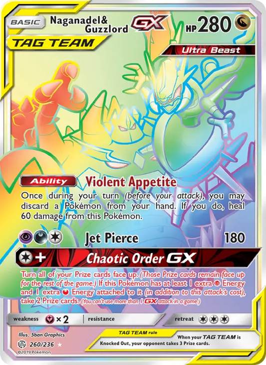 Naganadel & Guzzlord GX 260 Cosmic Eclipse Pokesingles