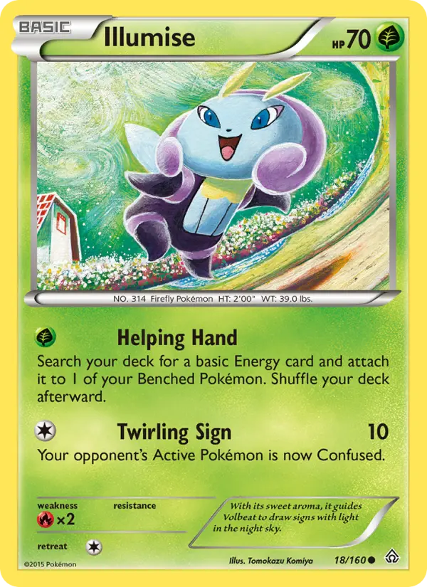 Illumise 18 Primal Clash Pokesingles