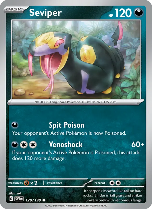 Seviper 128 Scarlet & Violet Pokesingles