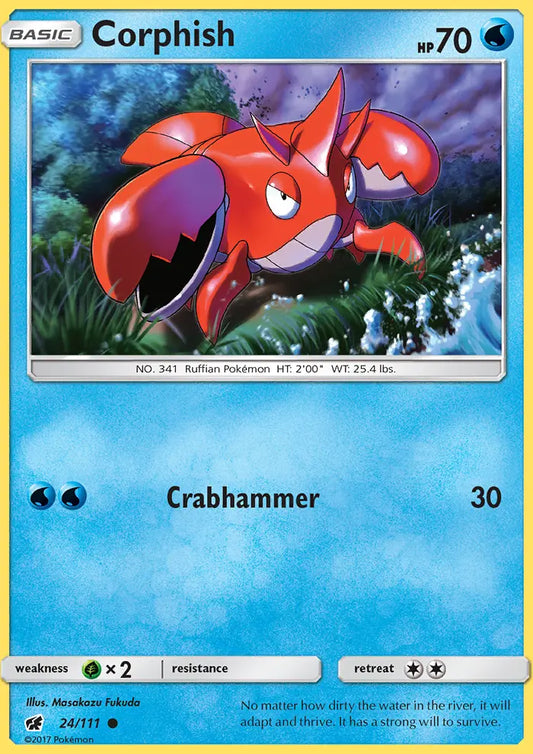 Corphish 24 Crimson Invasion Pokesingles