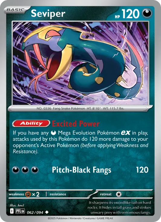 Seviper 62 Phantasmal Flames Pokesingles