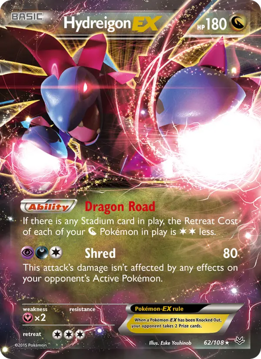 Hydreigon EX 62 Roaring Skies Pokesingles