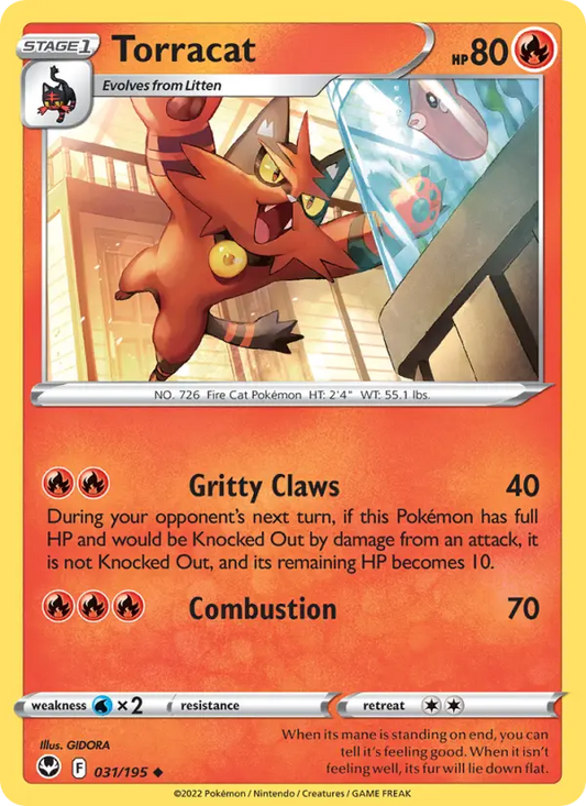 Torracat 31 Silver Tempest Pokesingles