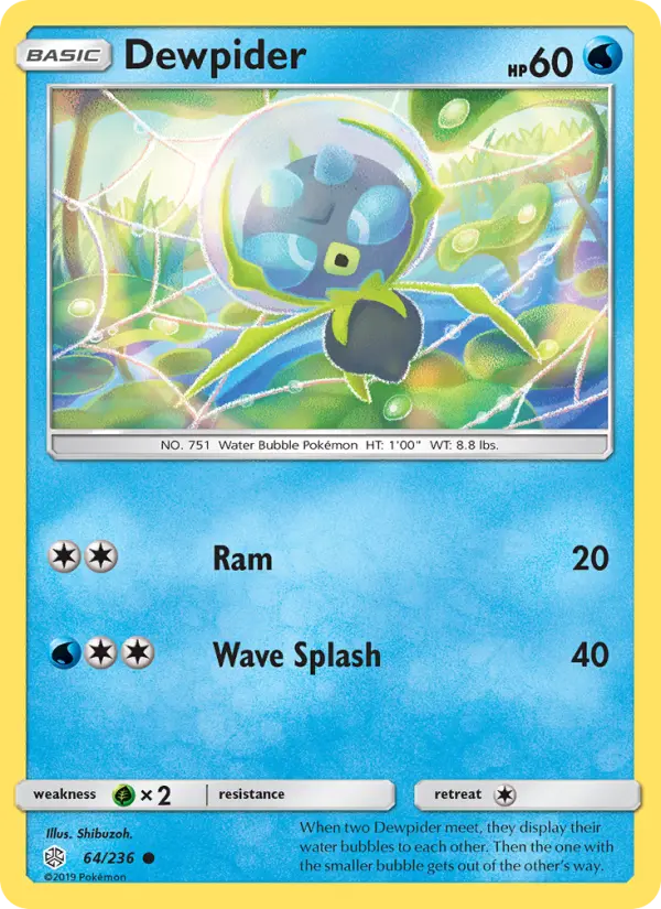 Dewpider 64 Cosmic Eclipse Pokesingles