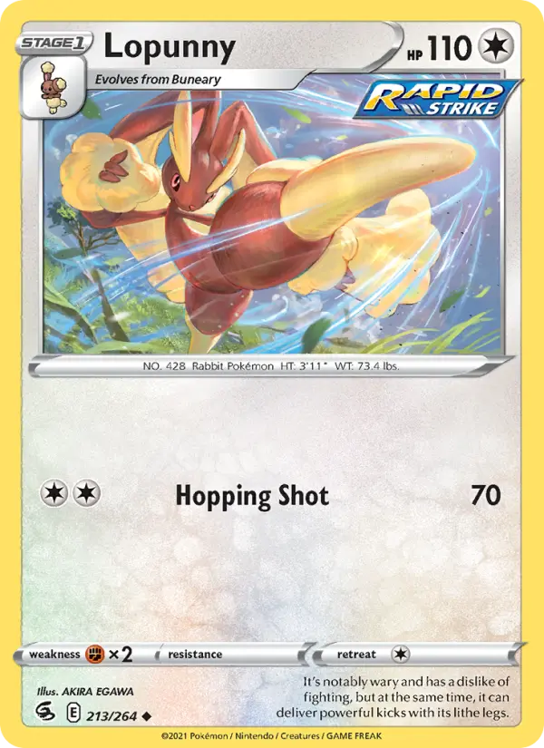 Lopunny 213 Fusion Strike Pokesingles