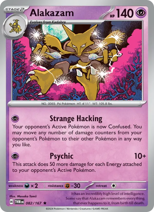 Alakazam 82 Twilight Masquerade Pokesingles