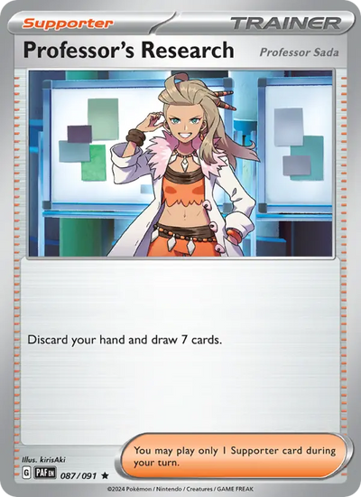 Professor's Research 87 Paldean Fates Pokesingles