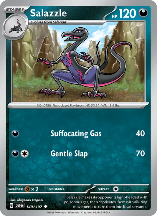 Salazzle 140 Obsidian Flames Pokesingles