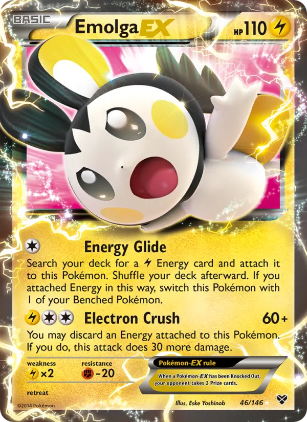 Emolga EX 46 XY Pokesingles