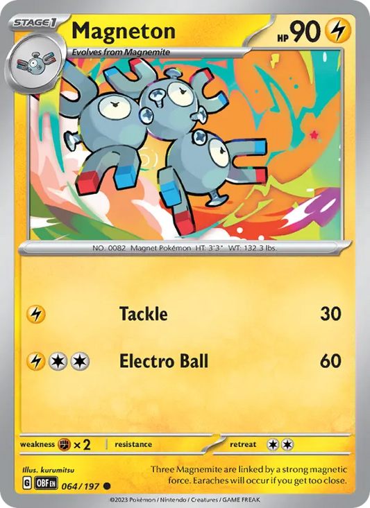 Magneton 64 Obsidian Flames Pokesingles
