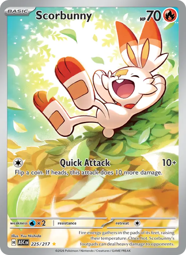 Scorbunny 225 Ascended Heroes Pokesingles