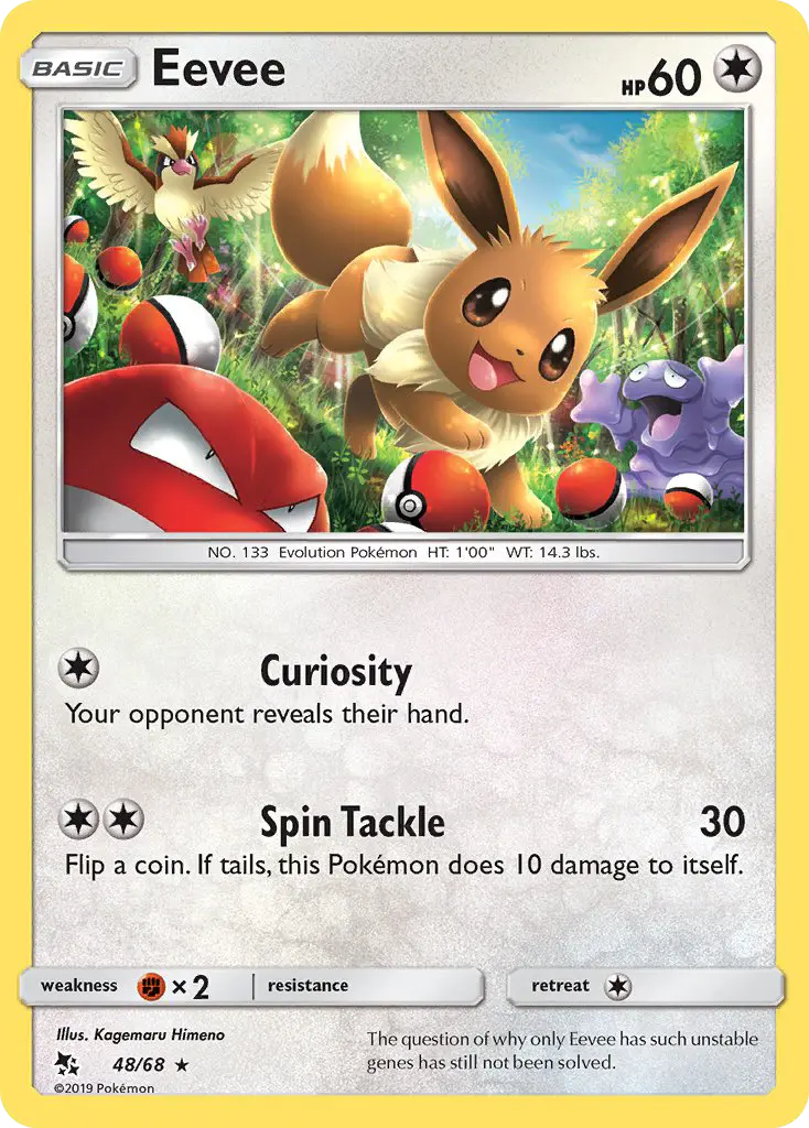Eevee 48 Hidden Fates Pokesingles