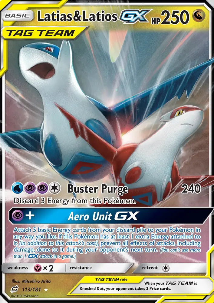 Latias & Latios GX 113 Team Up Pokesingles
