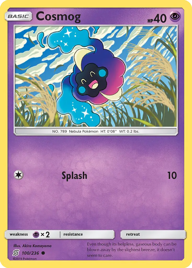 Cosmog 100 Unified Minds Pokesingles