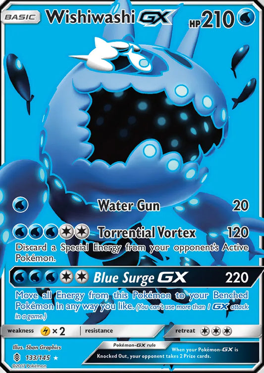 Wishiwashi GX 133 Guardians Rising Pokesingles