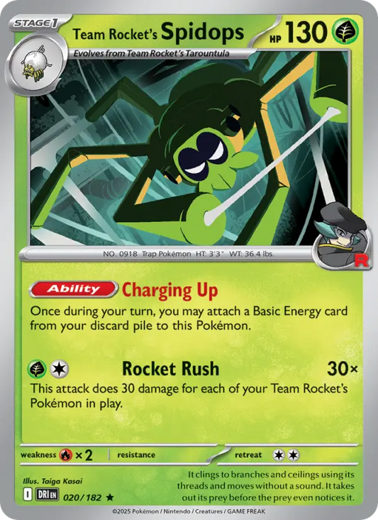 Team Rocket's Spidops 20 Destined Rivals Pokesingles