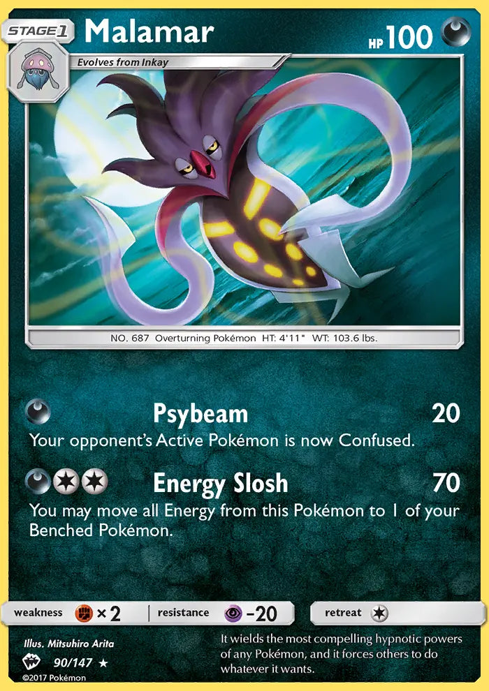 Malamar 90 Burning Shadows Pokesingles