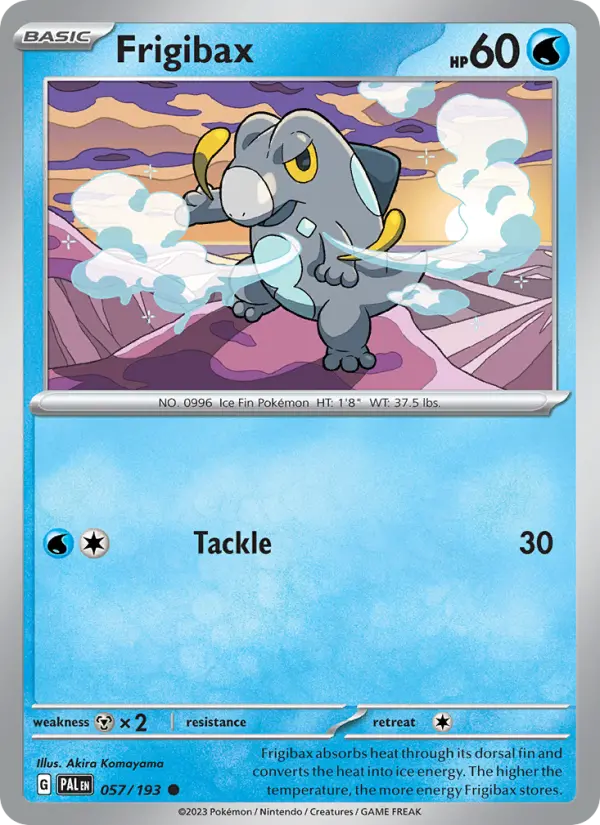 Frigibax 57 Paldea Evolved Pokesingles