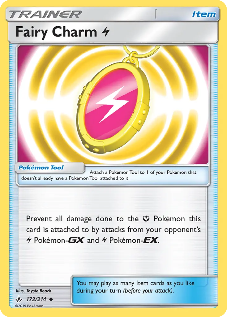 Fairy Charm Lightning 172 Unbroken Bonds Pokesingles