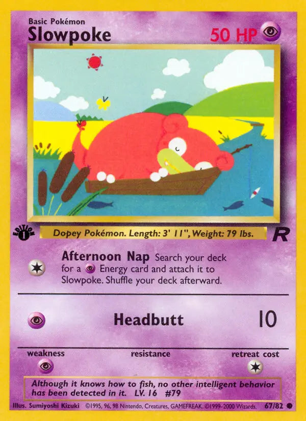 Slowpoke 67 Team Rocket Pokesingles