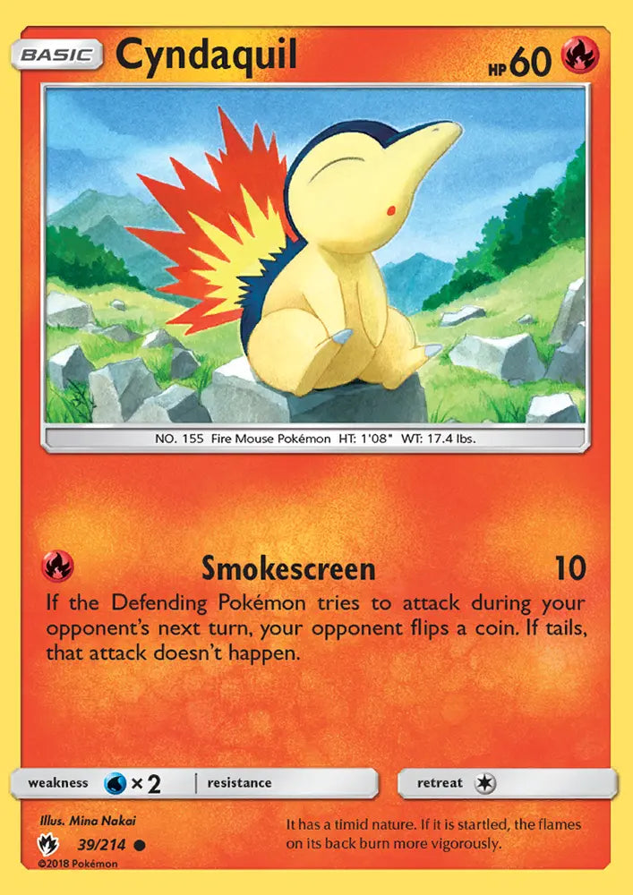 Cyndaquil 39 Lost Thunder Pokesingles