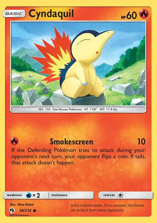 Cyndaquil 39 Lost Thunder Pokesingles