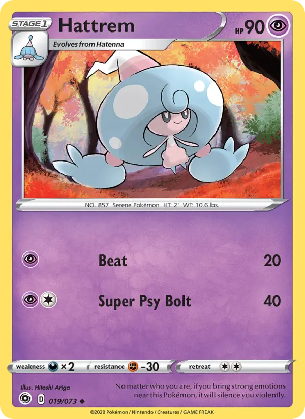 Hattrem 19 Champion's Path Pokesingles