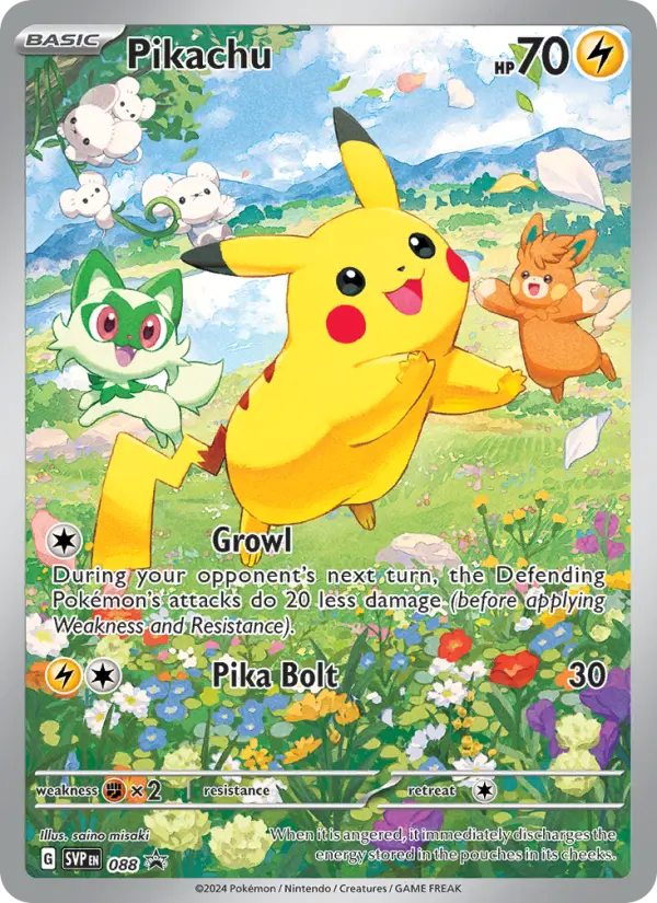 Pikachu 88 SVP Black Star Promos Pokesingles