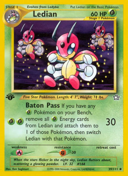 Ledian 39 Neo Genesis Pokesingles