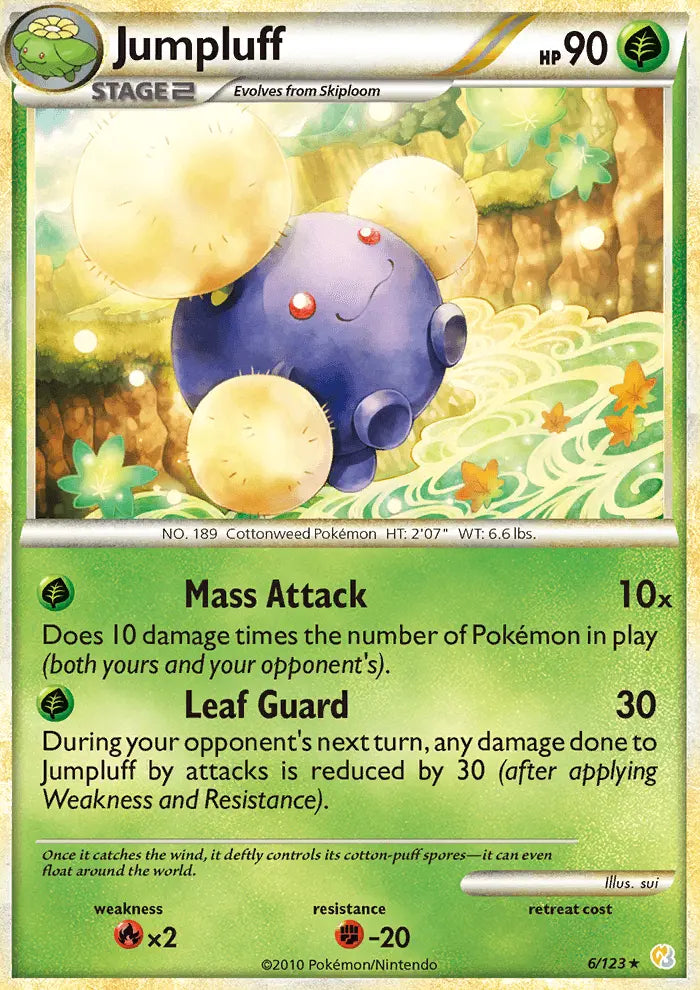 Jumpluff 6 HeartGold SoulSilver Pokesingles