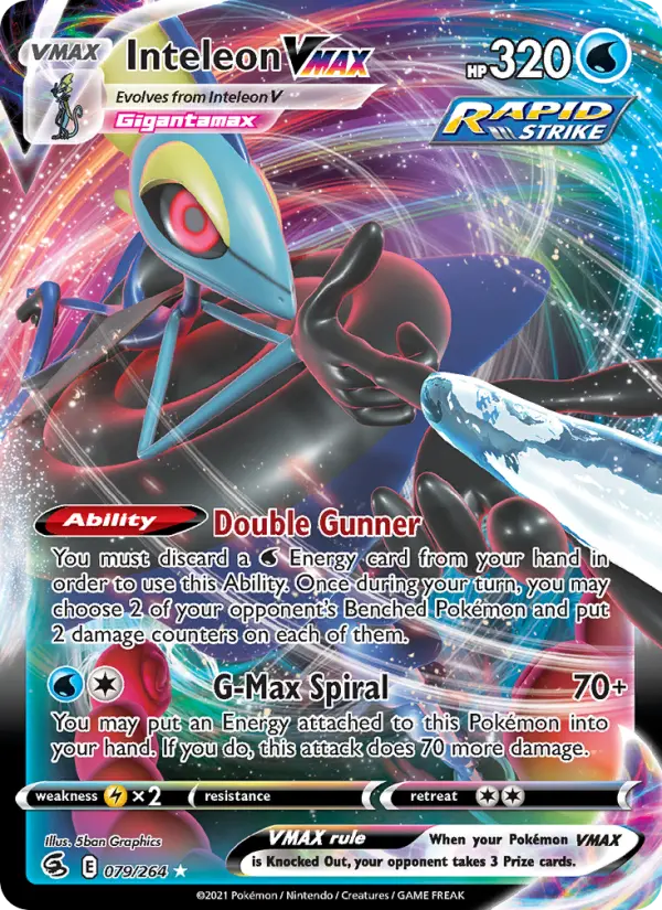 Inteleon VMAX 79 Fusion Strike Pokesingles