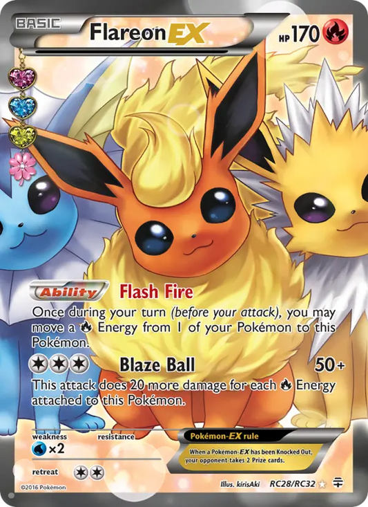 Flareon EX RC28 Generations Pokesingles