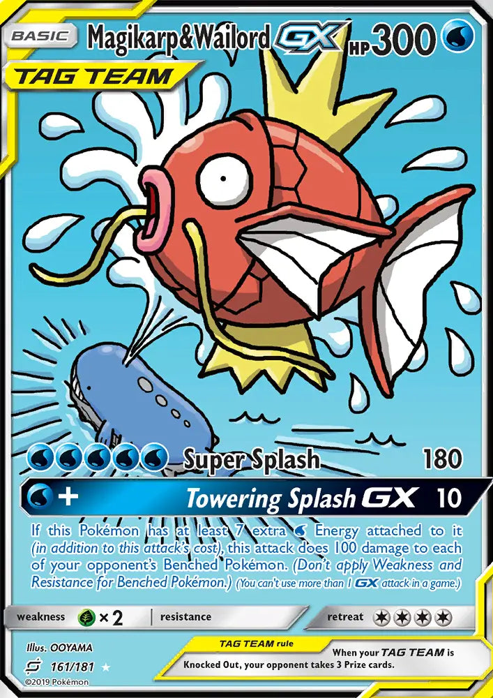 Magikarp & Wailord GX 161 Team Up Pokesingles