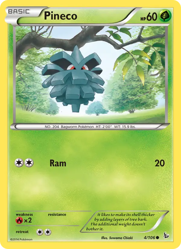 Pineco 4 Flashfire Pokesingles