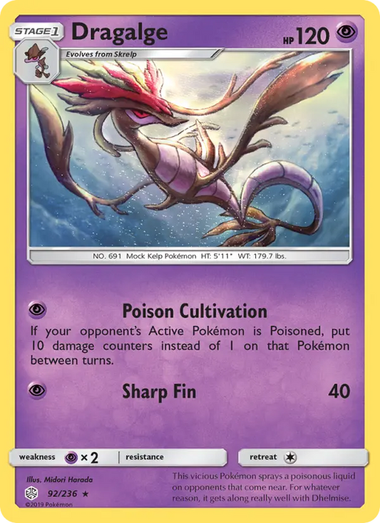 Dragalge 92 Cosmic Eclipse Pokesingles