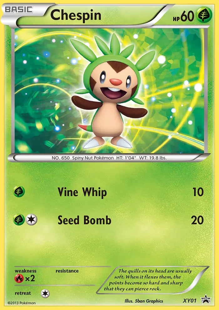 Chespin XY01 XY Black Star Promos Pokesingles