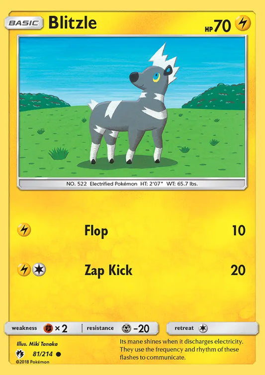 Blitzle 81 Lost Thunder Pokesingles