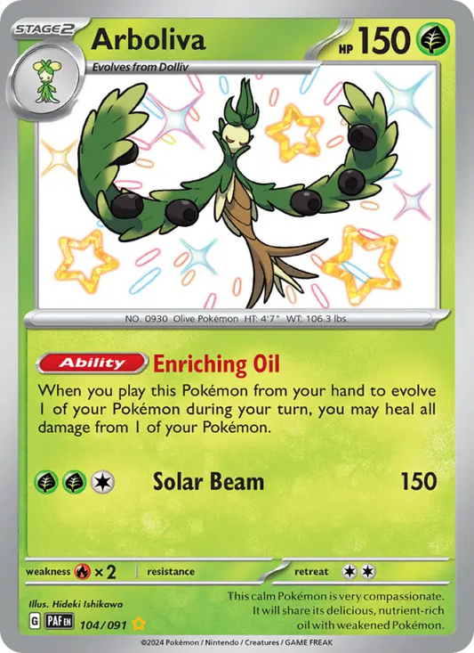 Arboliva 104 Paldean Fates Pokesingles
